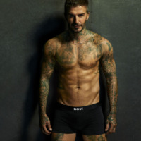 David Beckham i bokseshorts - et inspirationsbillede for Boss Outlet i Ringsted Designer Outlet. I Boss Outlet kan du købe alt fra jakkesæt og skjorter til bælter og ure til outletpriser.