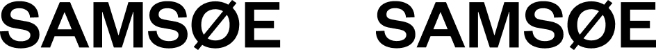 Samsøe Samsøe logo som vises på Ringsted Designer Outlets hjemmeside, hvor Samsøe Samsøe har en outletbutik, hvor man kan købe tøj til outletpriser.