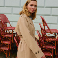 Kvinde iført klassisk trenchcoat fra Vero Moda - inspiration til efterårets garderobe fra Vero Moda Outlet i Ringsted Designer Outlet